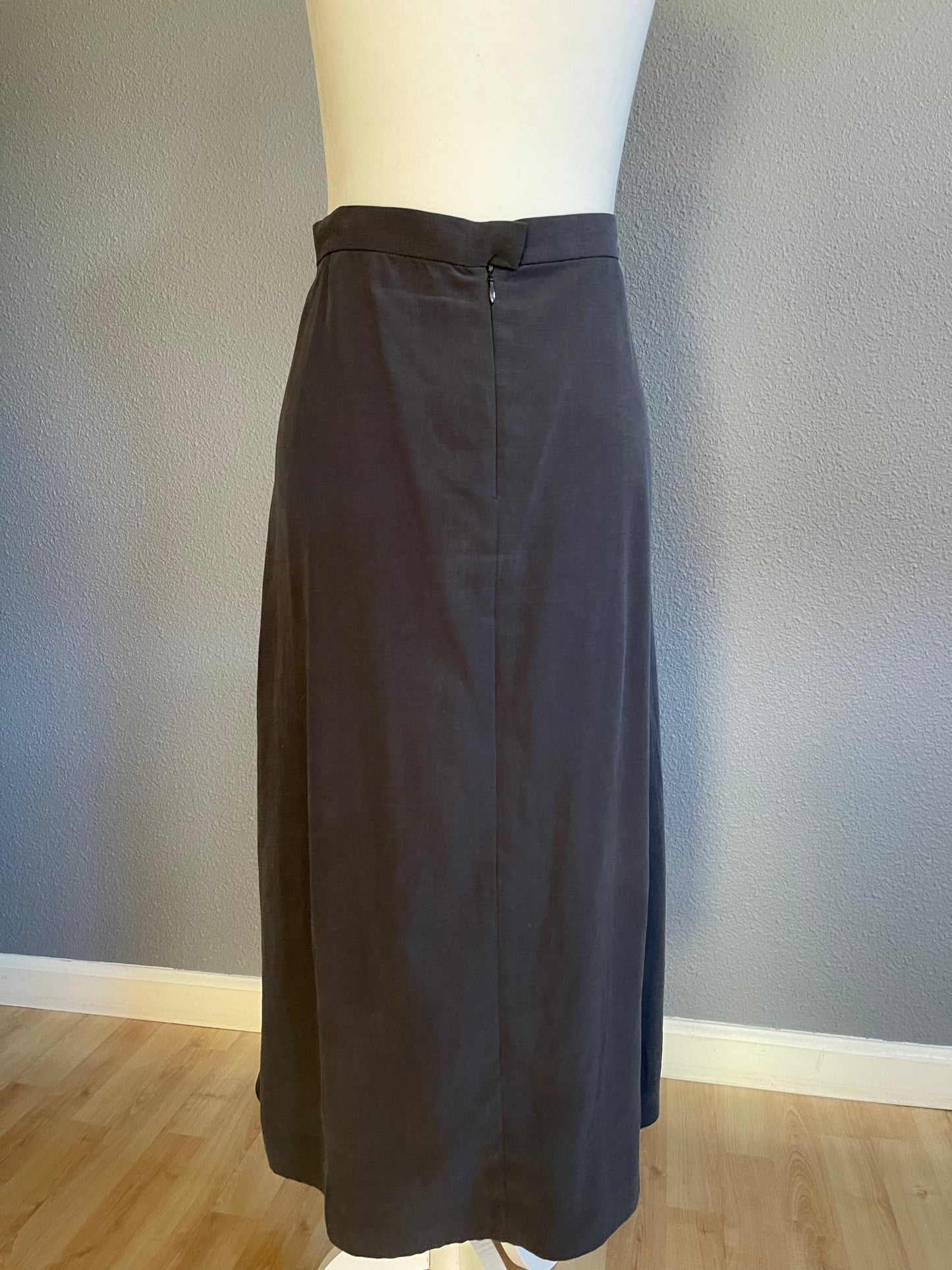 COS Charcoal Gray Midi Skirt