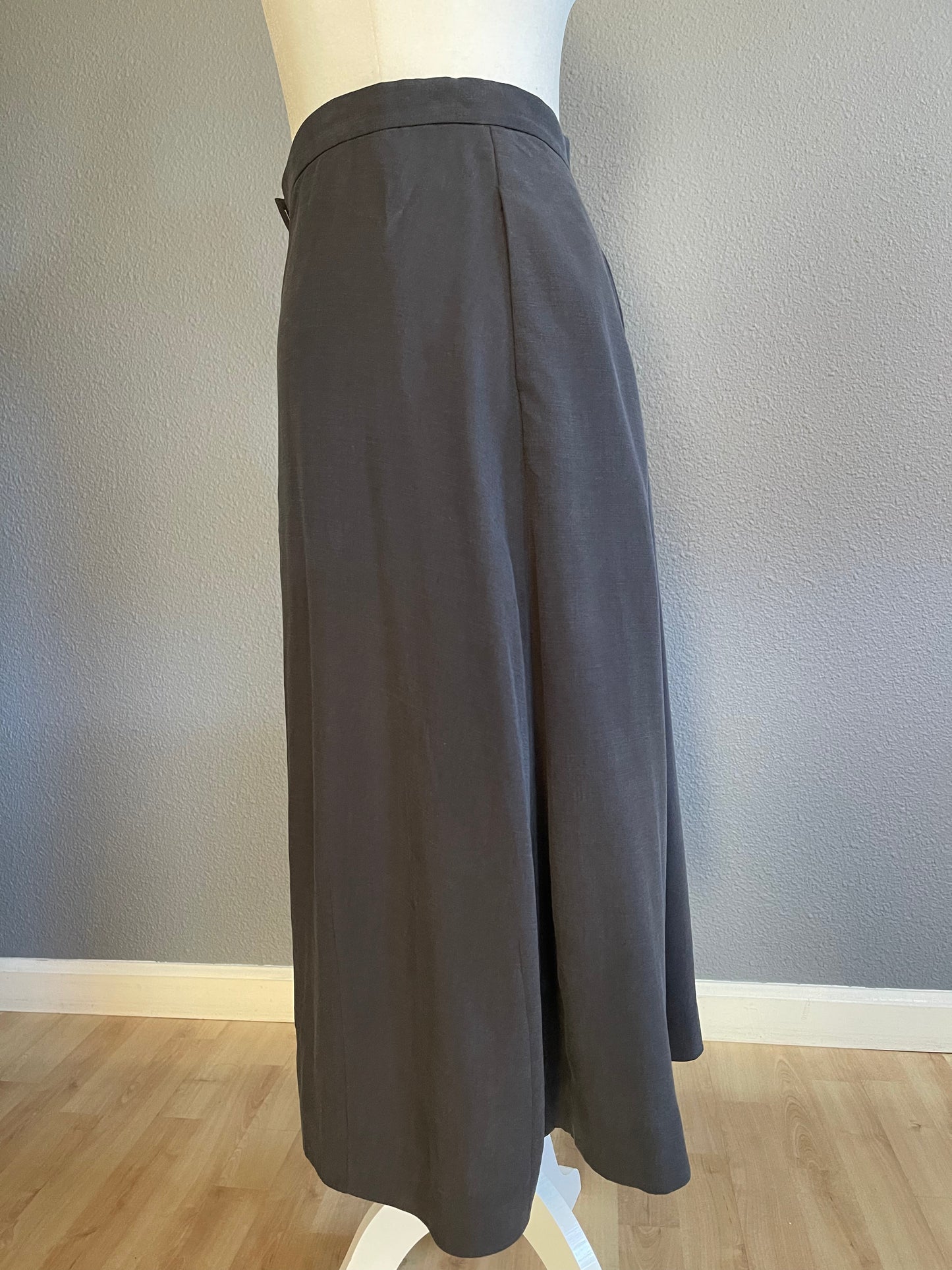 COS Charcoal Gray Midi Skirt
