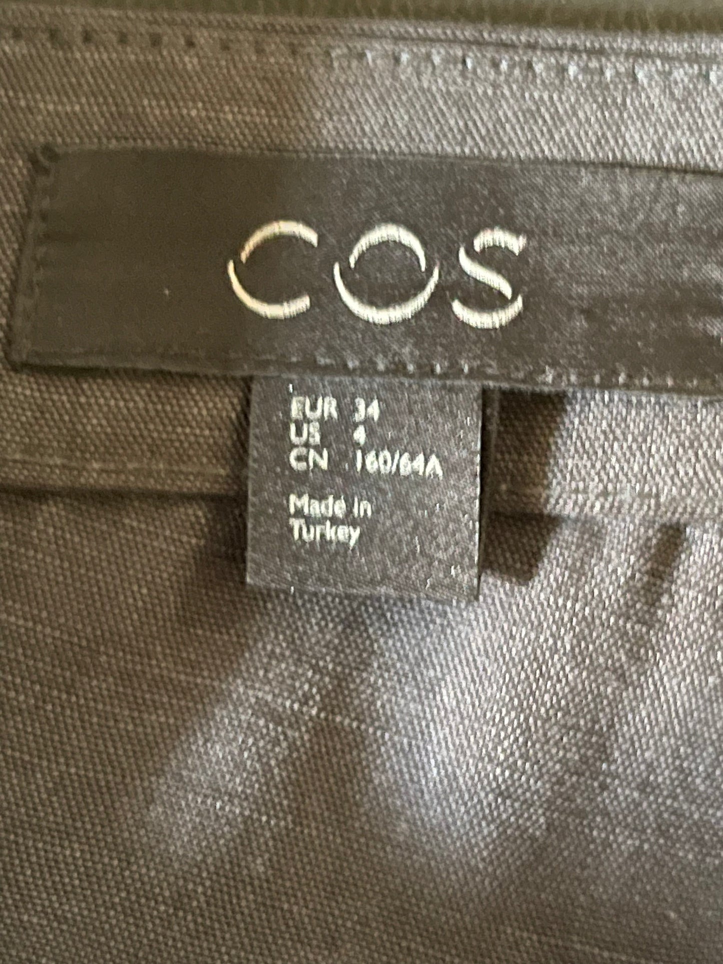 COS Charcoal Gray Midi Skirt
