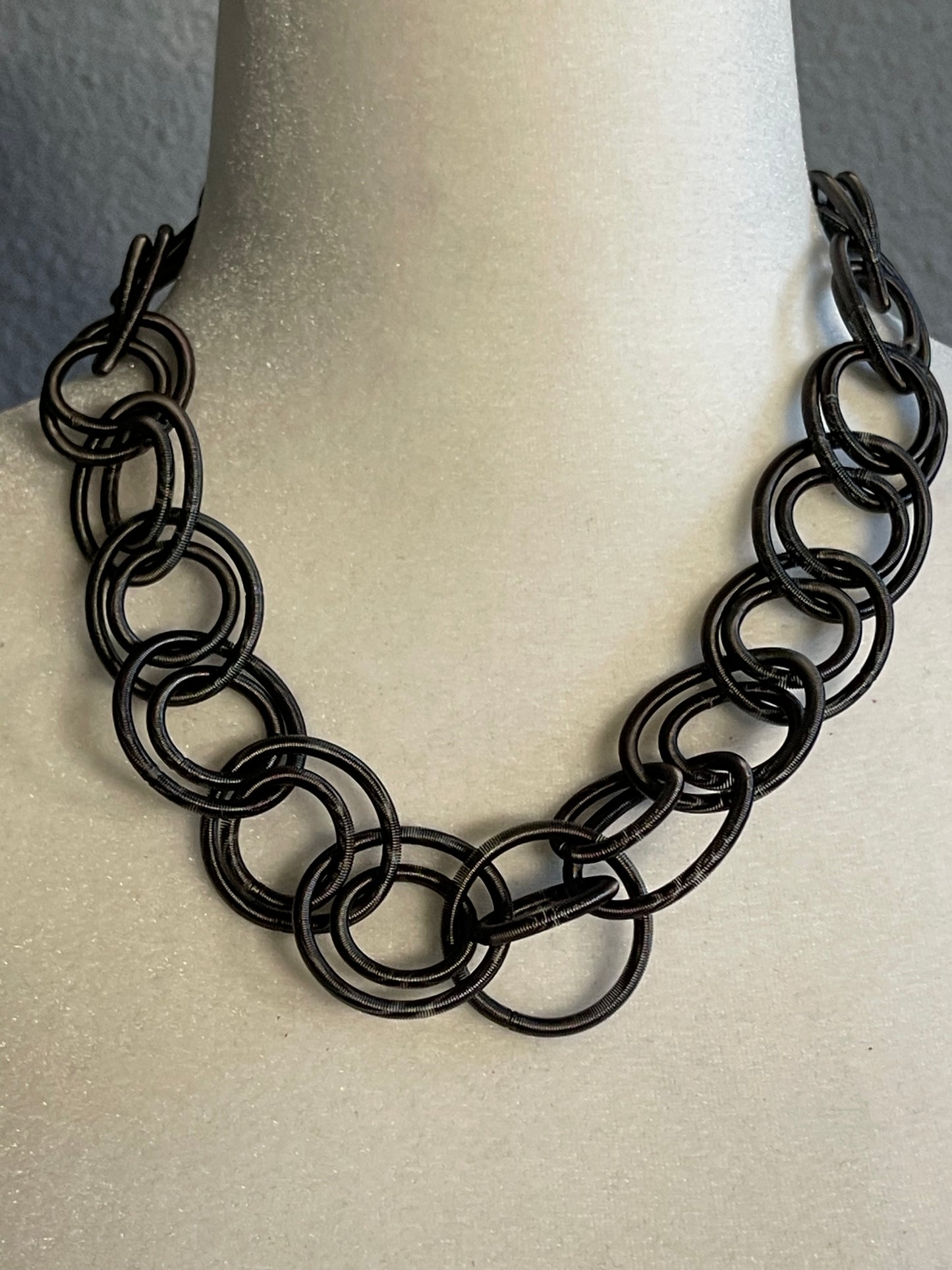 Vintage Circular Link Necklace