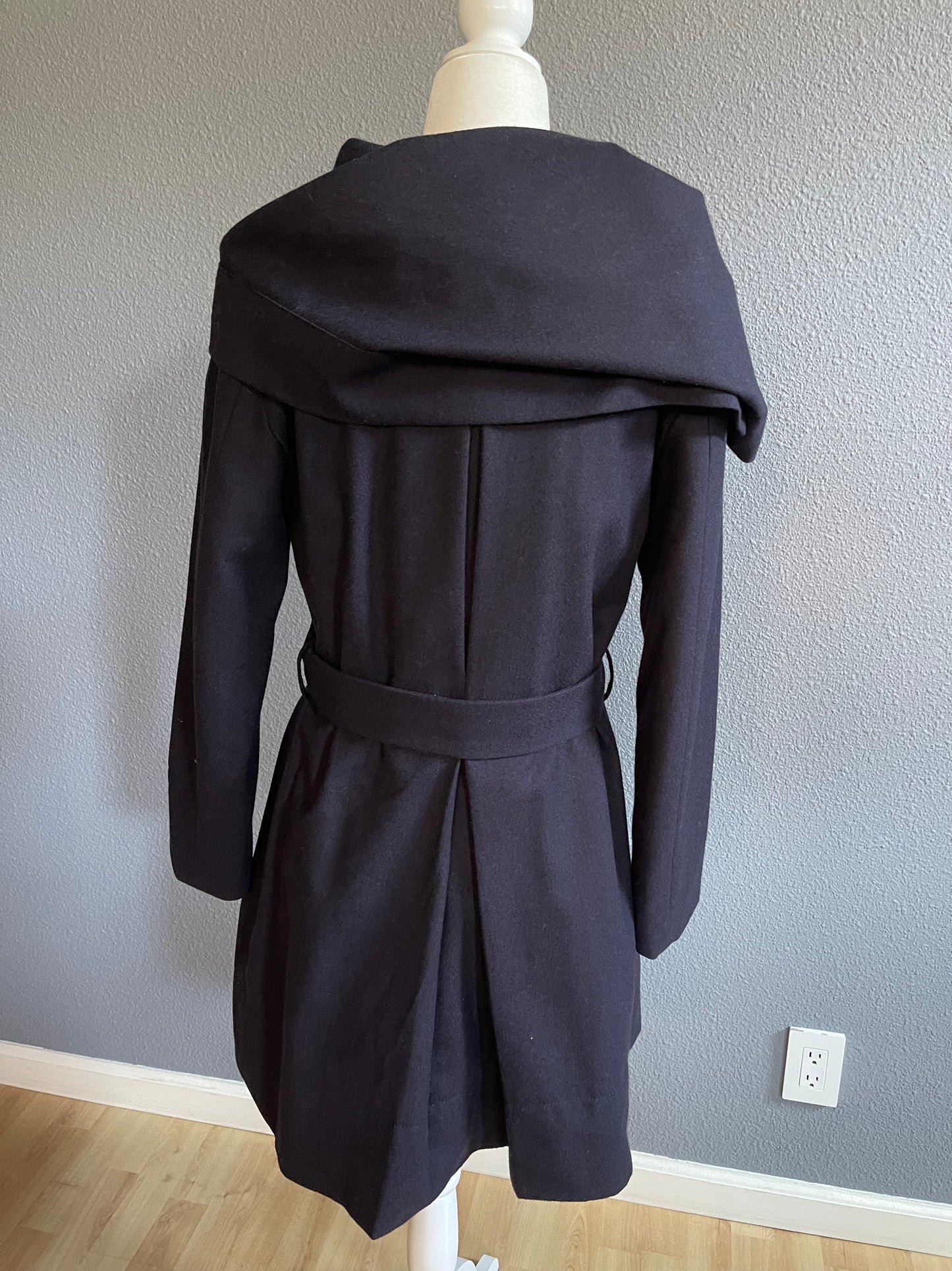 AllSaints Indigo Wool Coat