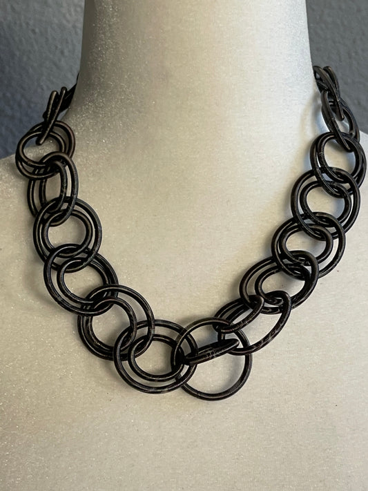 Vintage Circular Link Necklace